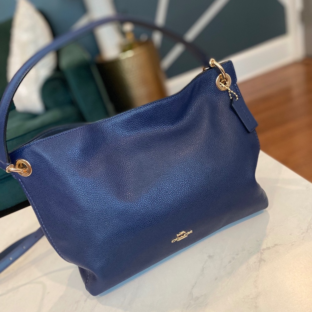 COACH Pebble Leather Shoulder Bag